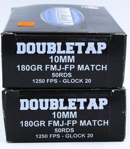 100 Rounds of Double Tap 10mm Ammunition