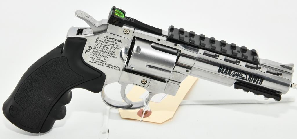 Bear River 4" Chrome BB Gun Exterminator Revolver