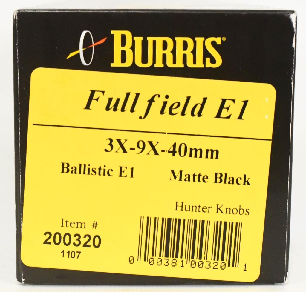 Burris Full Field 3x-9x-40mm Ballistic E1 Rifle