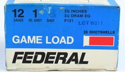 50 Rounds of Federal Game Load 12 Ga Shotshells