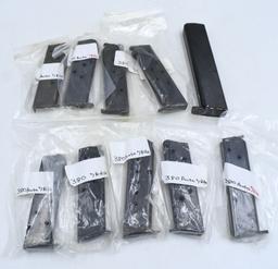 10 Various Marked .380 Auto Magazines