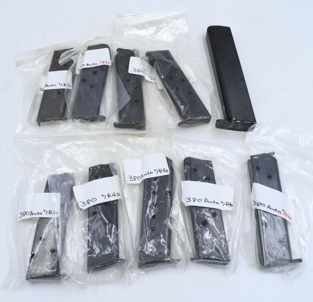10 Various Marked .380 Auto Magazines