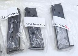 10 Various Marked .380 Auto Magazines