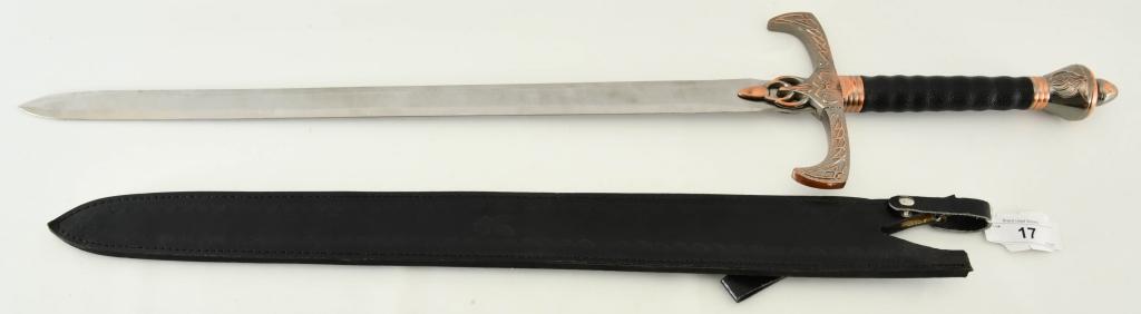 Heavy Duty Fantasy Sword w/heavy duty leather shea