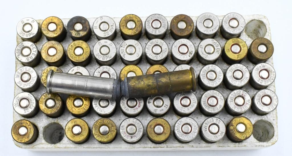 Approx 99 Rounds Of Mixed .38 SPL Ammunition
