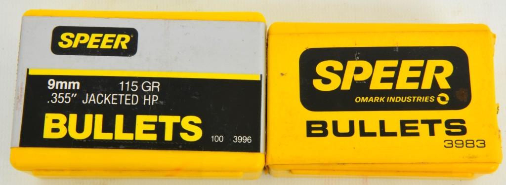 Approx 100 Ct of Speer 9mm Reloading Bullet Tips