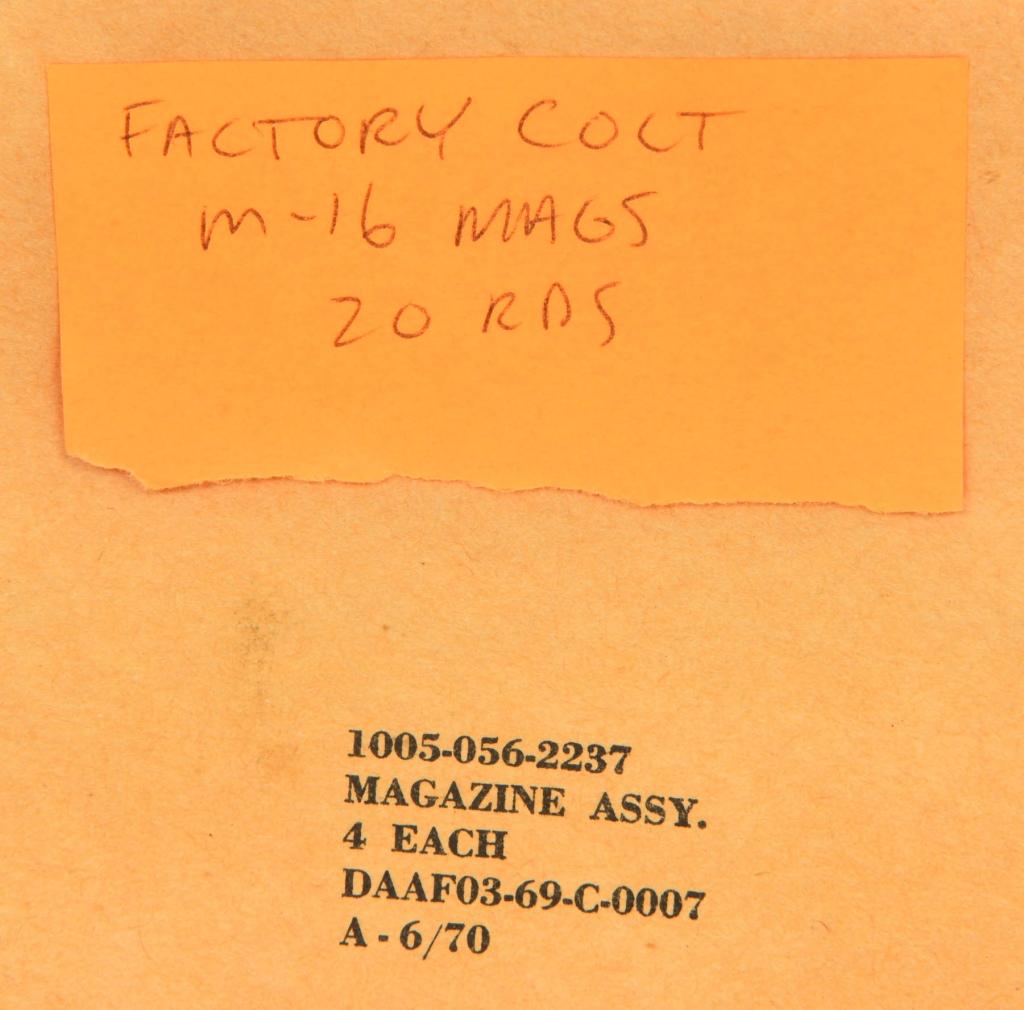 4 Factory Colt M-16 20 Round Magazines