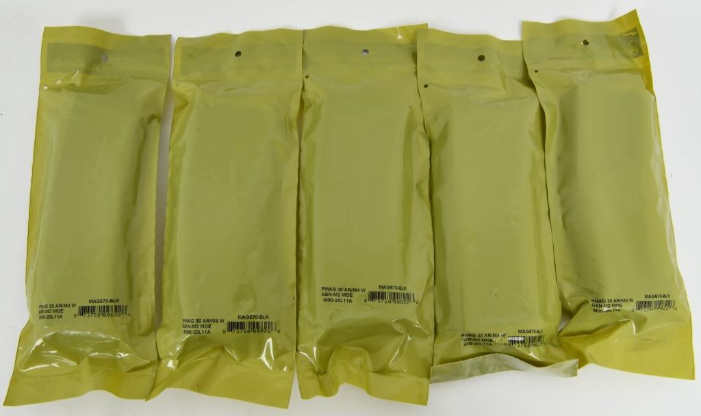 5 NIP Magpul MOE Pmag 30 Rd AR/M4 Magazines