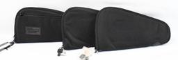 3 NWT Nylon Soft Padded Handgun Cases