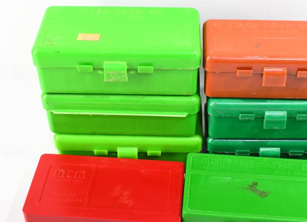 10 Various Size Plastic Ammo Storage Containers