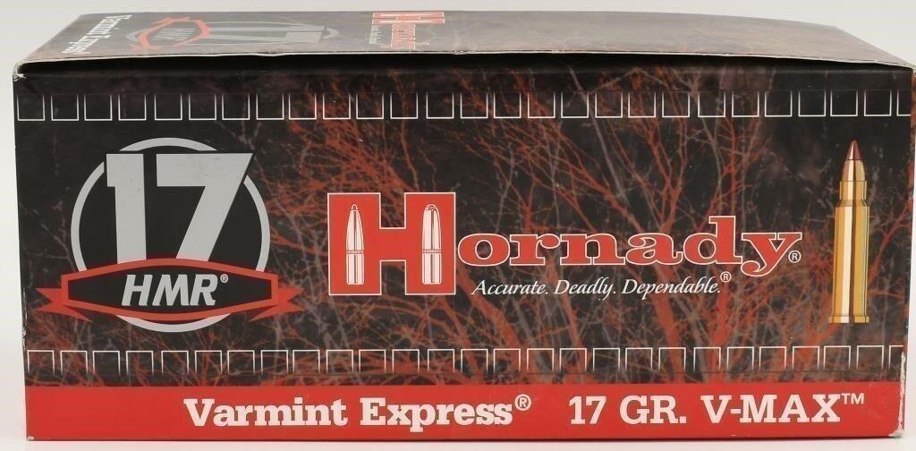 500 Rounds Of Hornady V-Max .17 HMR Ammunition