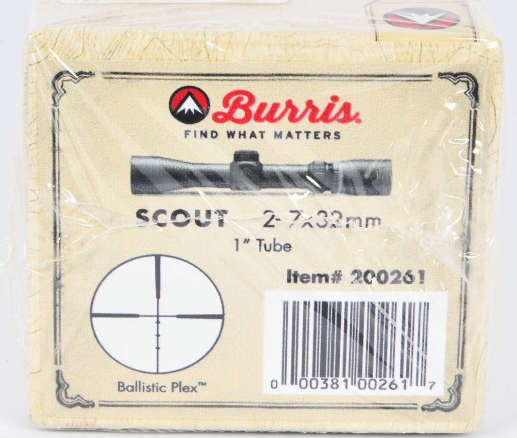 New in The Box Burris Scout Rifle Scope 2-7x 32mm