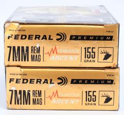 40 Rds Of Federal Premium 7mm Rem Mag Ammo