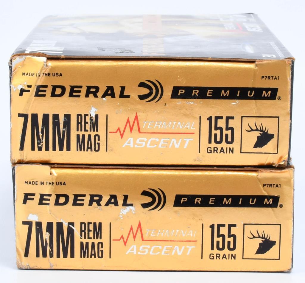 40 Rds Of Federal Premium 7mm Rem Mag Ammo