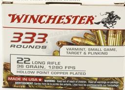 333 Rounds Of Winchester .22 LR Ammunition