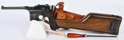 C-96 Broomhandle Mauser W/ Stock & Holster