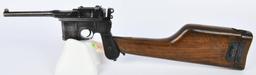 C-96 Broomhandle Mauser W/ Stock & Holster
