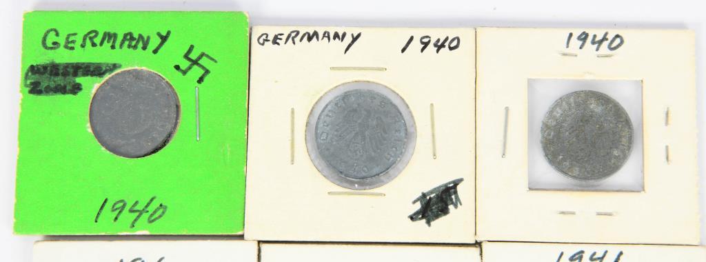 48 Various WWII German Coins 1939-1945