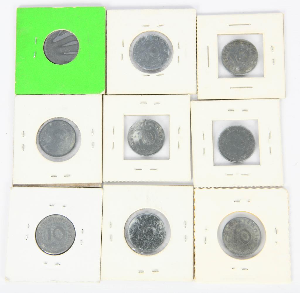 48 Various WWII German Coins 1939-1945