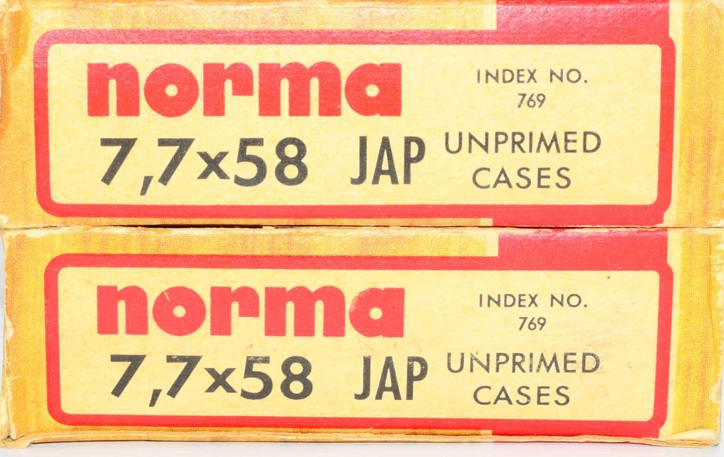 40 New Brass Empties 7.7X58 Jap