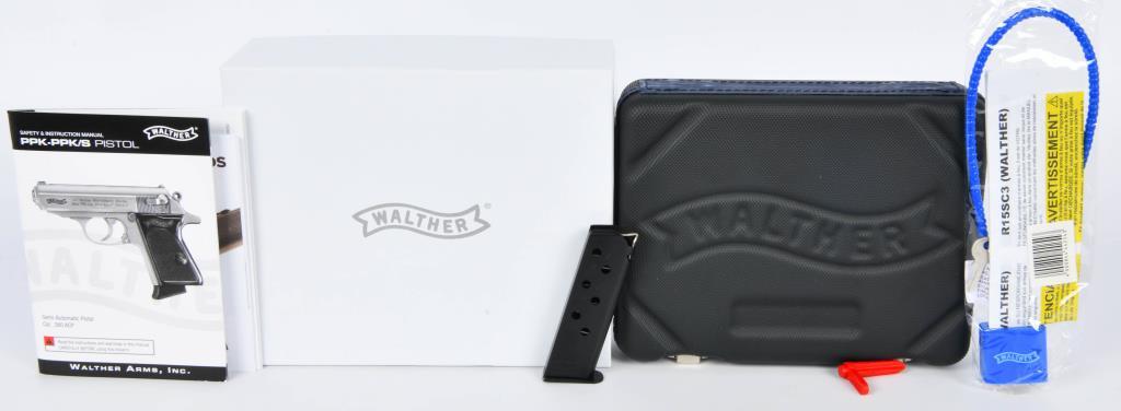 Cased Unfired Walther PPK/S Semi Auto Pistol .380