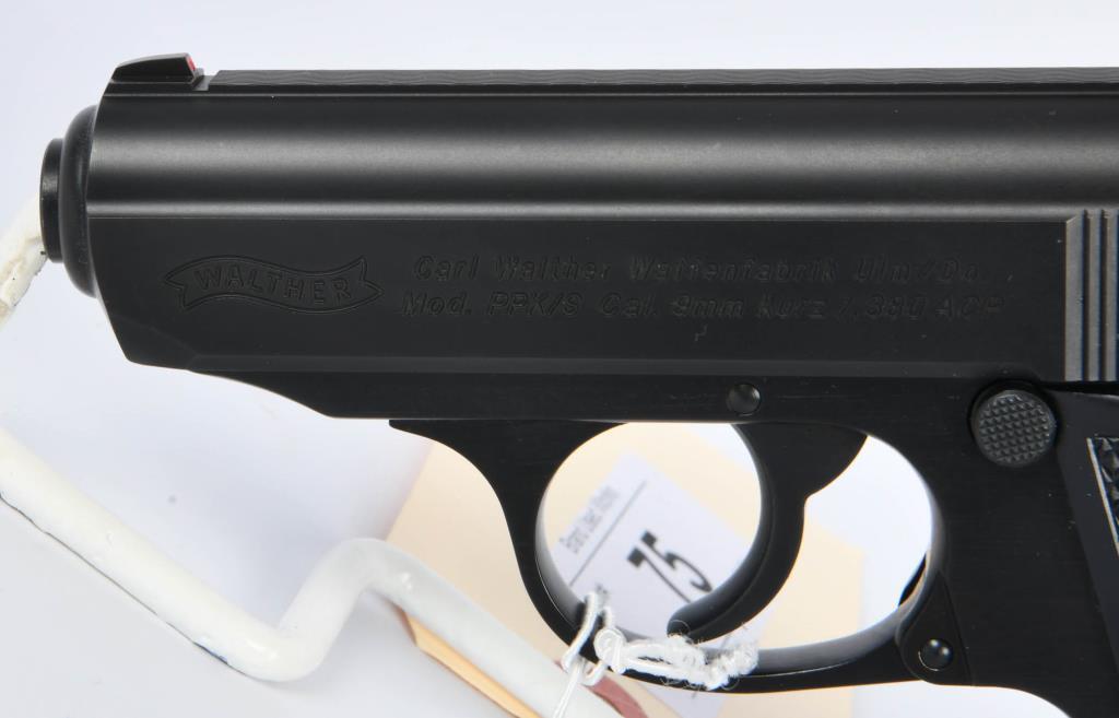 Cased Unfired Walther PPK/S Semi Auto Pistol .380