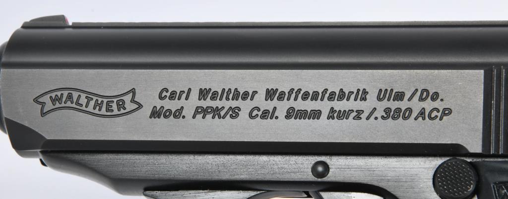 Cased Unfired Walther PPK/S Semi Auto Pistol .380