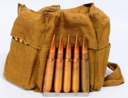 Bandolier W/ 50 Rounds of .30-06 on Stripper Clips