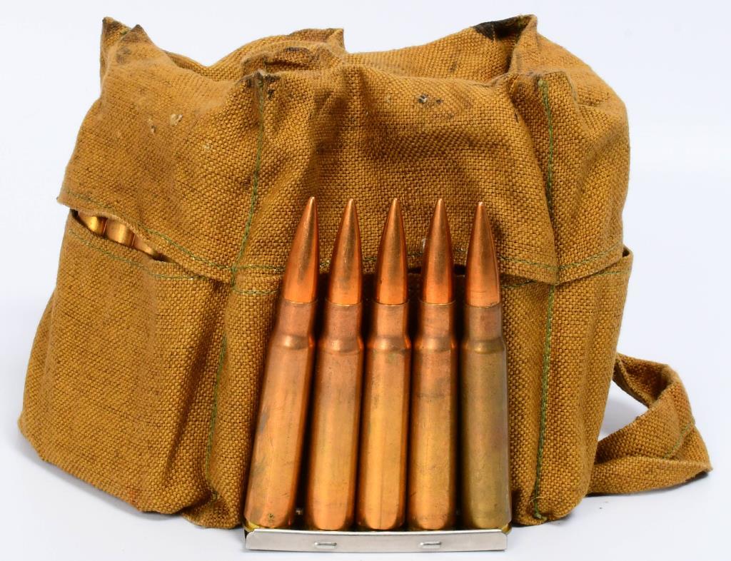 Bandolier W/ 50 Rounds of .30-06 on Stripper Clips