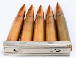 Bandolier W/ 50 Rounds of .30-06 on Stripper Clips