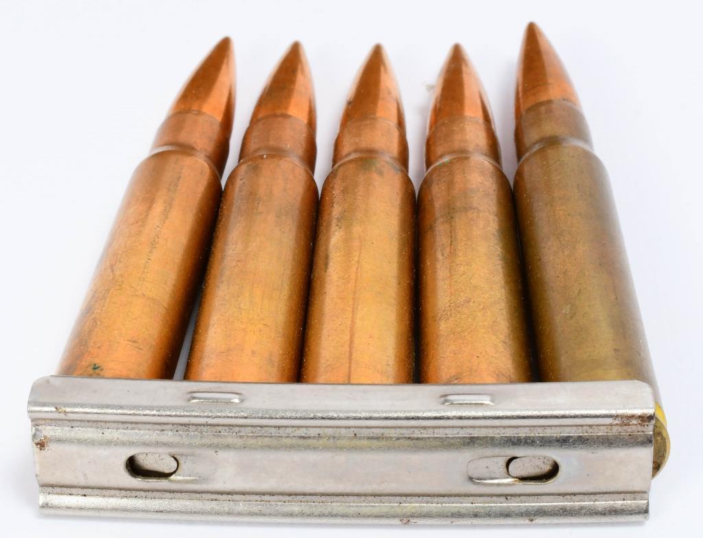 Bandolier W/ 50 Rounds of .30-06 on Stripper Clips