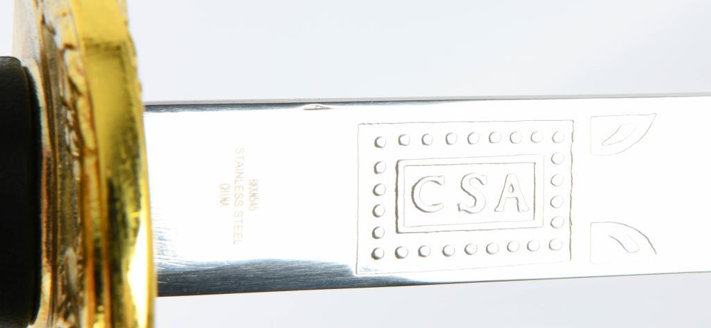 CSA Cavalry Officer Sword Replica w/scabbard