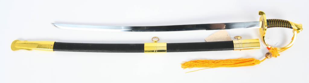 CSA Cavalry Officer Sword Replica w/scabbard