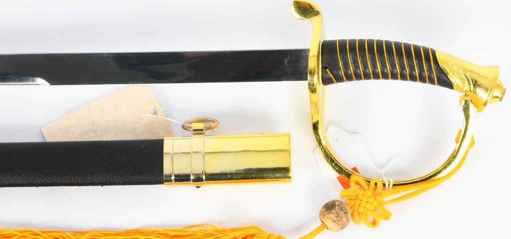 CSA Cavalry Officer Sword Replica w/scabbard