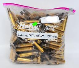 Approx 200 Ct Empty Lapua .338 LM Brass Casings