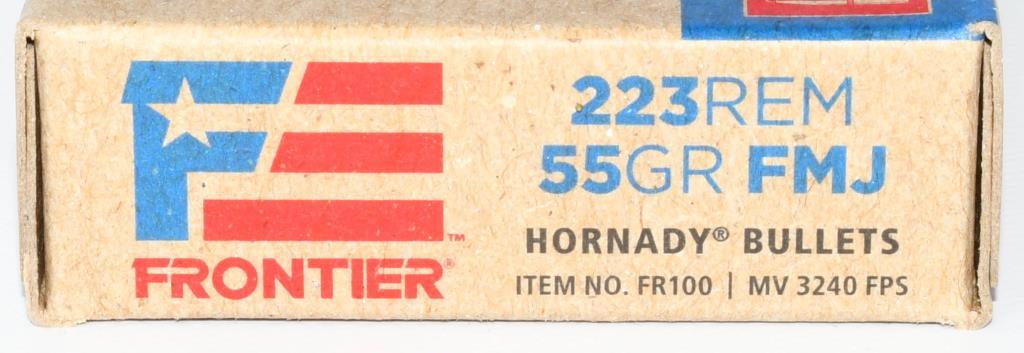 100 Rounds Of Frontier .223 Rem Ammunition