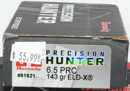 40 Rounds of Hornady Hunter 6.5 PRC Ammunition