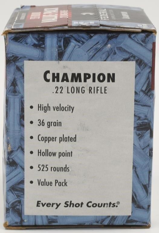 525 Rounds Of Federal Champion 22 LR Ammunition