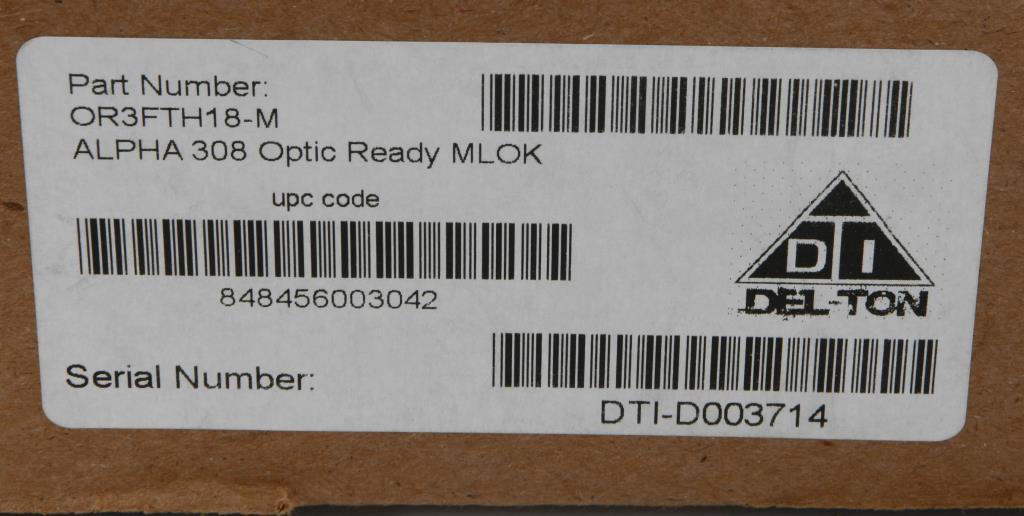 NEW Del-Ton Alpha Optic Ready MLok 7.62