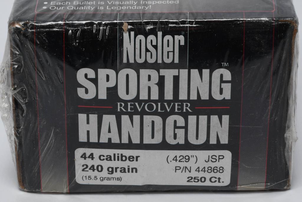 250 Count Of Nosler .44 Cal Reloading Bullet Tips