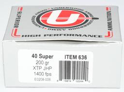 200 Rounds of Underwood .40 Super Ammunition
