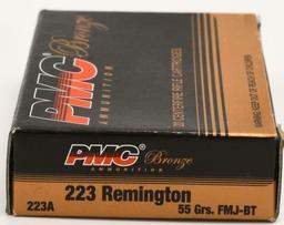 100 Rounds of PMC Bronze .223 Rem Ammunition