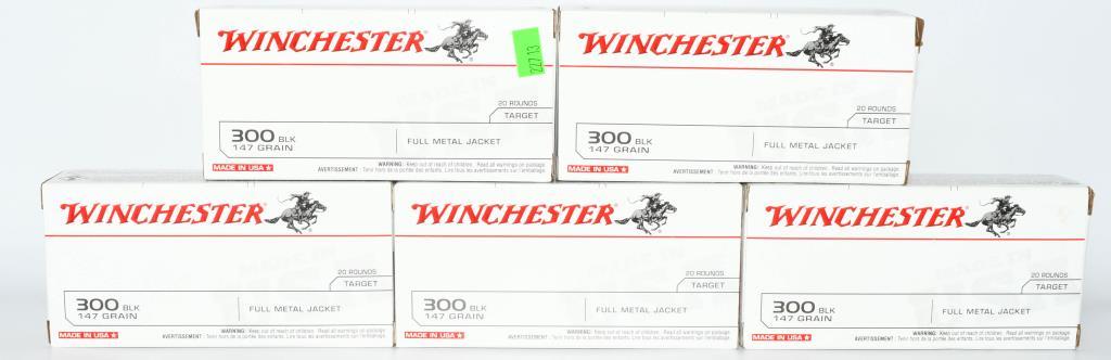 100 Rounds Of Winchester .300 Blackout Ammo