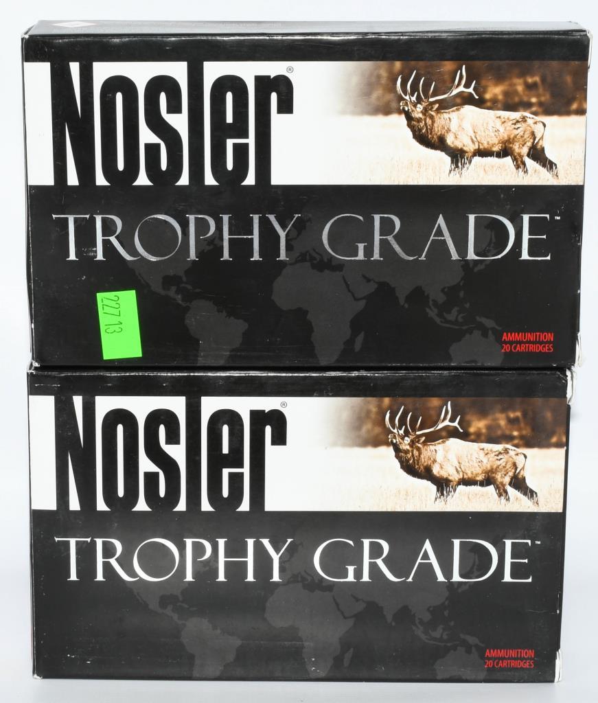 40 Rounds of Nosler .338 Lapua Mag Ammunition