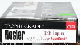 40 Rounds of Nosler .338 Lapua Mag Ammunition