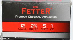 50 Rounds of Fetter 12 Ga Premium Shotshells