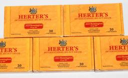 100 Rounds Of Herter's .223 Rem Ammunition