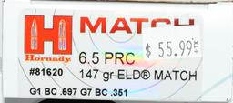 40 Rounds of Hornady 6.5 PRC Match Ammunition
