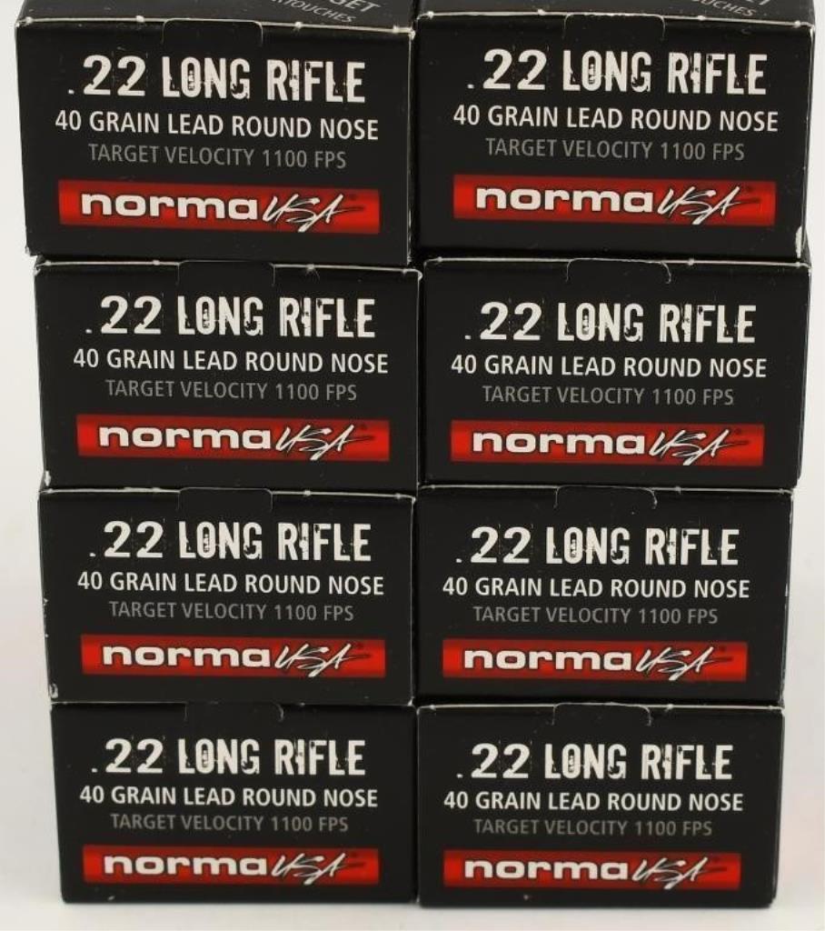 500 Rounds Of Norma Tac-22 .22 LR Ammunition
