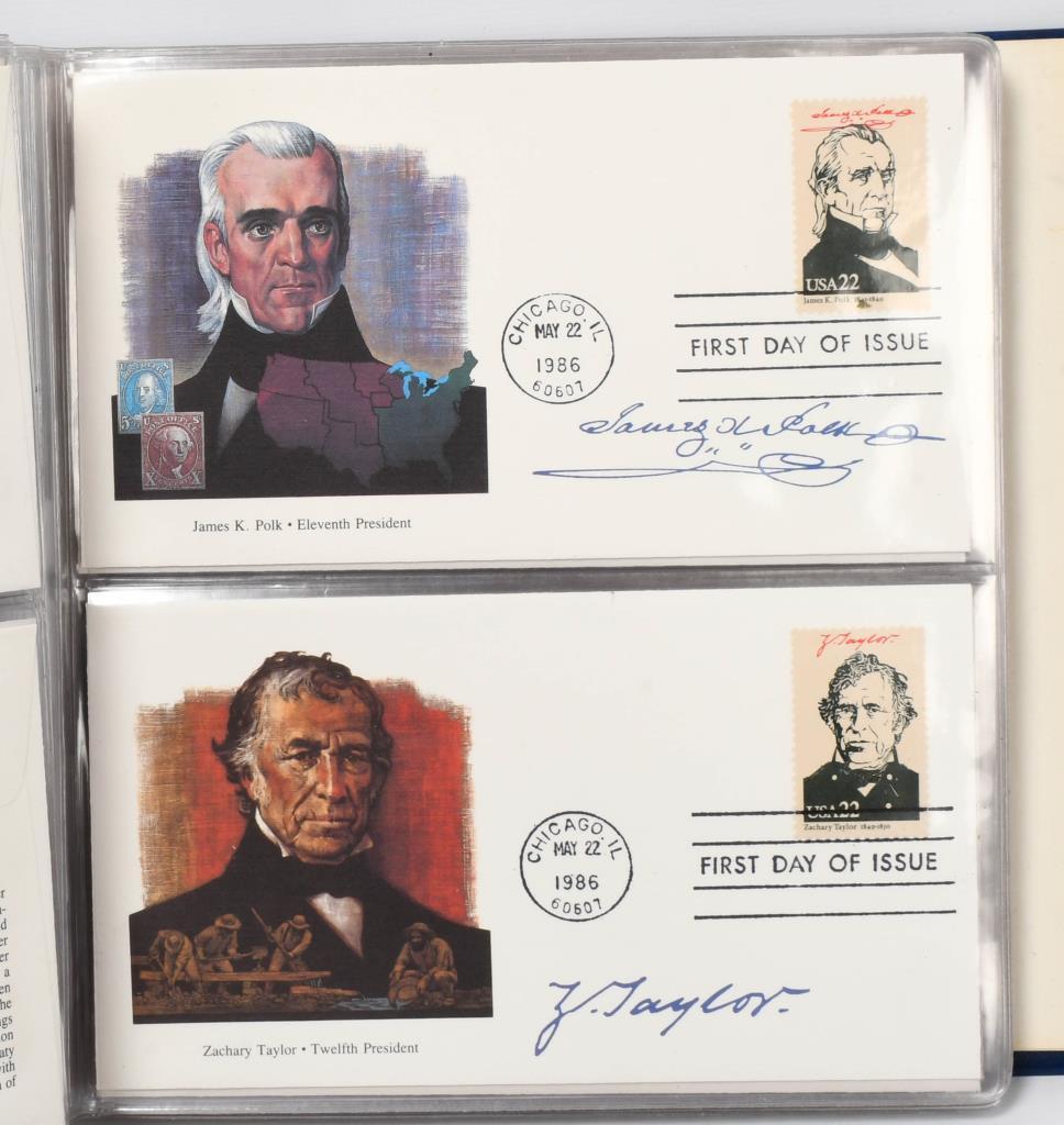 US Medals Of Presidents Set & Book Of First Day